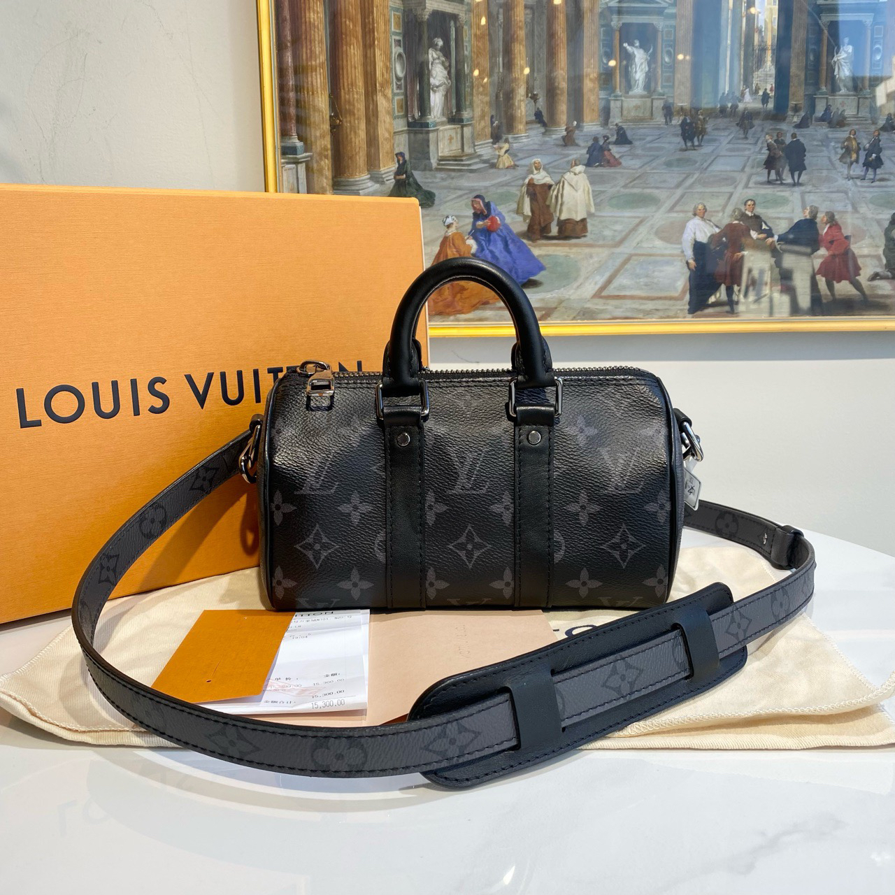 95新 LouisVuitton/路易威登 御古屋/91722/kp黑武士20 全套 芯片