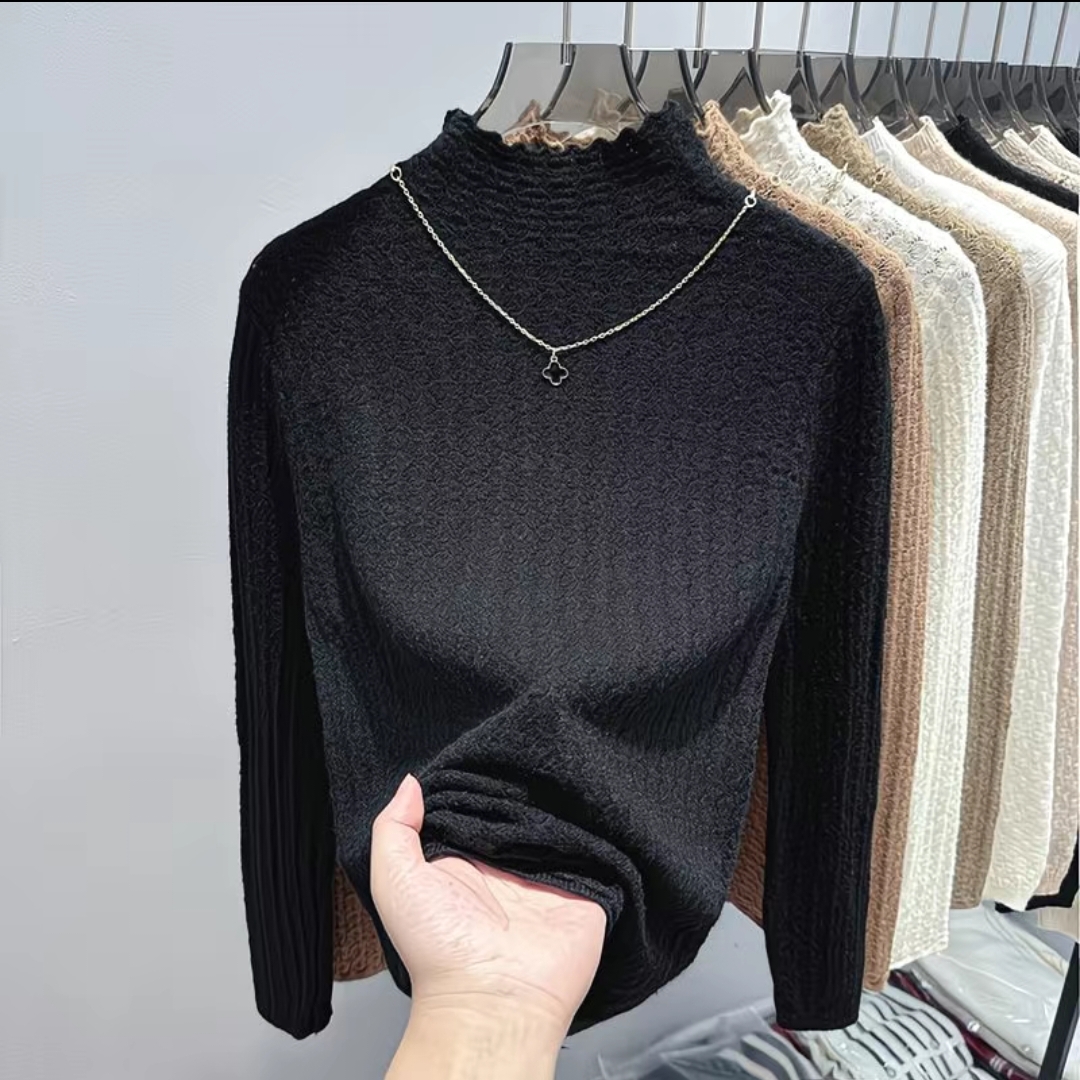 高领打底衫洋气毛针织长袖