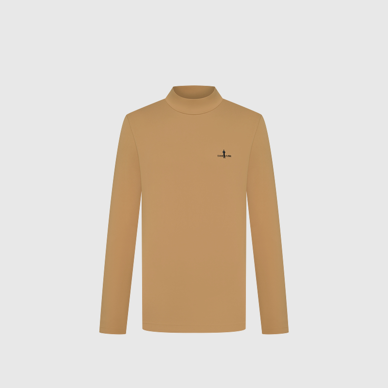 【轻量抗皱】比音勒芬高尔夫秋冬新款男上衣休闲立领修身长袖T恤