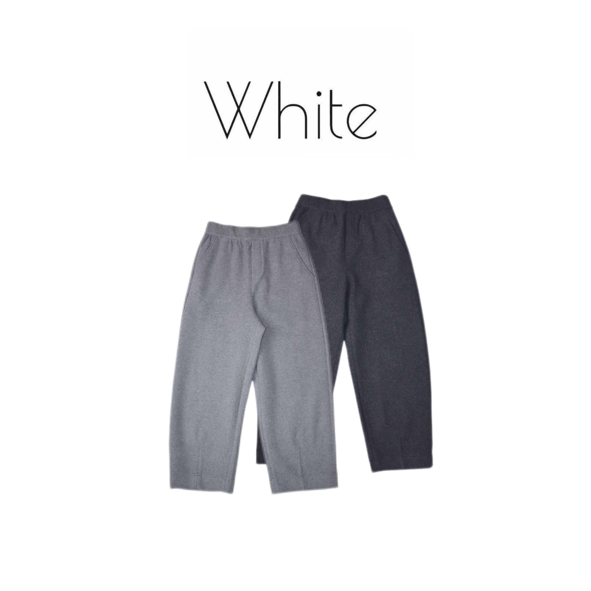 【漫步】冬季加厚长纤维松紧腰微阔九分裤