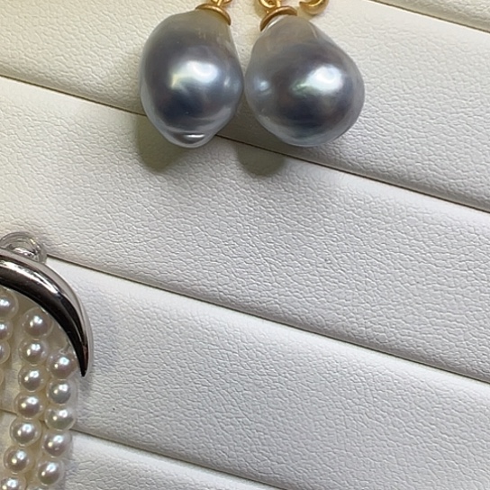 银S925镶嵌耳饰海水珍珠汤****纸