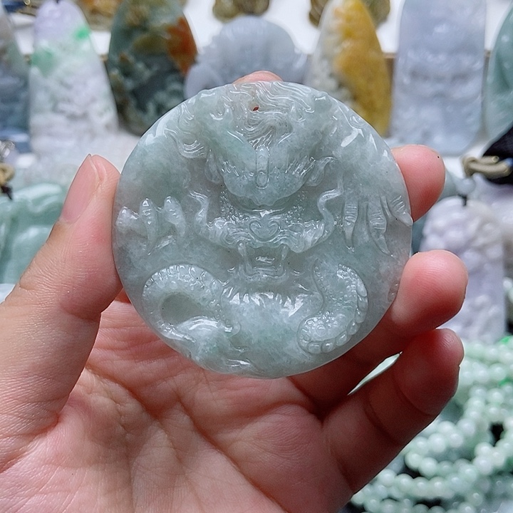 翡翠未镶嵌吊坠(不含链)1