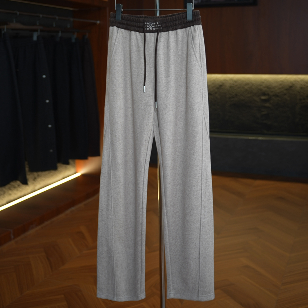 【六】绵羊毛＋醋酸混纺潮牌加厚百搭透气休闲直筒男款休闲裤k1526