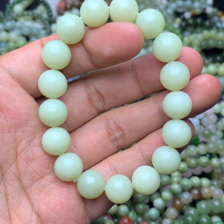 和田玉未镶嵌手串新疆和田玉 若羌料