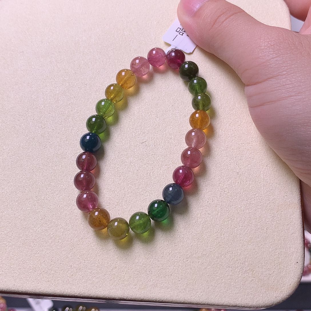 碧玺手串未镶嵌碧玺