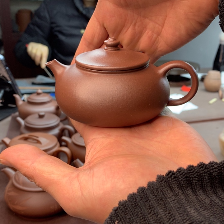紫砂茶壶寒江壶，150cc底槽清