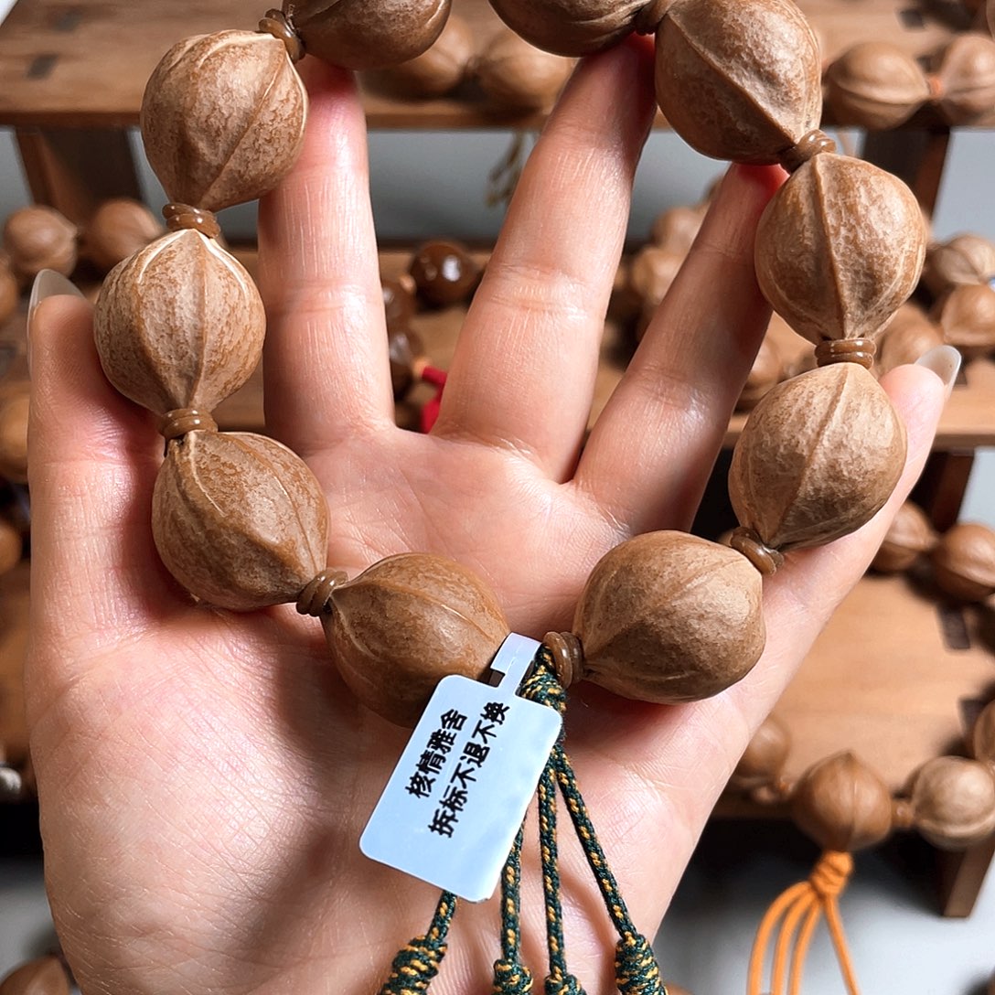 小***勒橄榄核手串/手链22/27梅林铁核