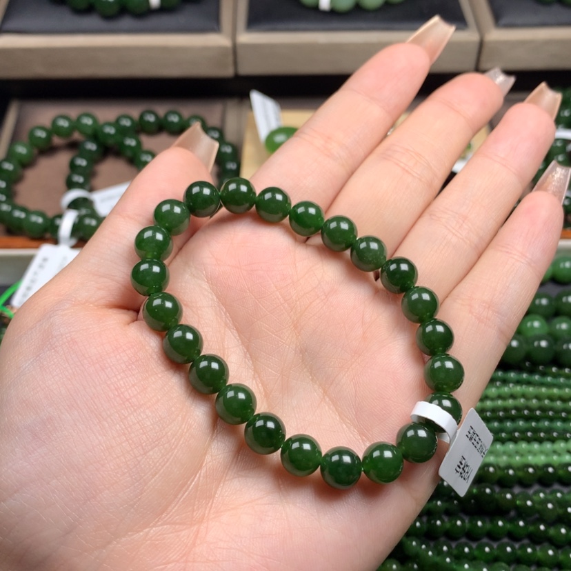 【闪购商品】和田玉（碧玉）手串未镶嵌樱**3