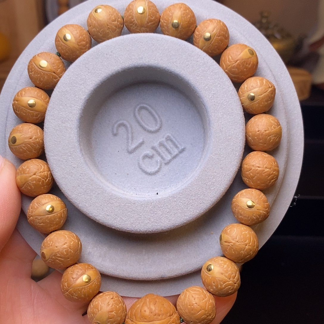 鹿***深12➕菩提手串铜钉25新籽