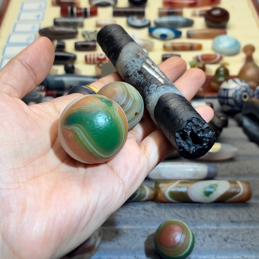 香***）玛瑙/玉髓合金颈饰