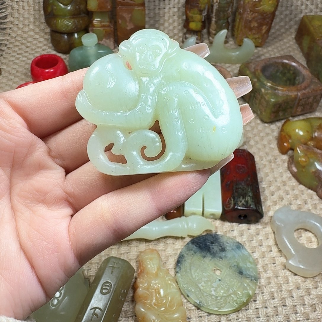 白玉菩提吊坠挂件