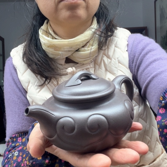 紫砂茶壶天青紫泥