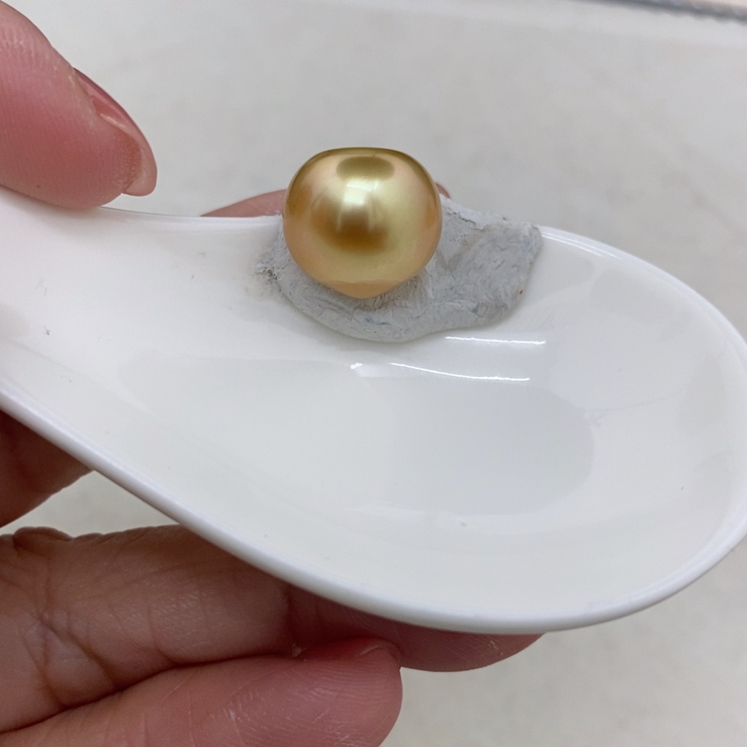 海水珍珠裸珠未镶嵌14.1 金珠