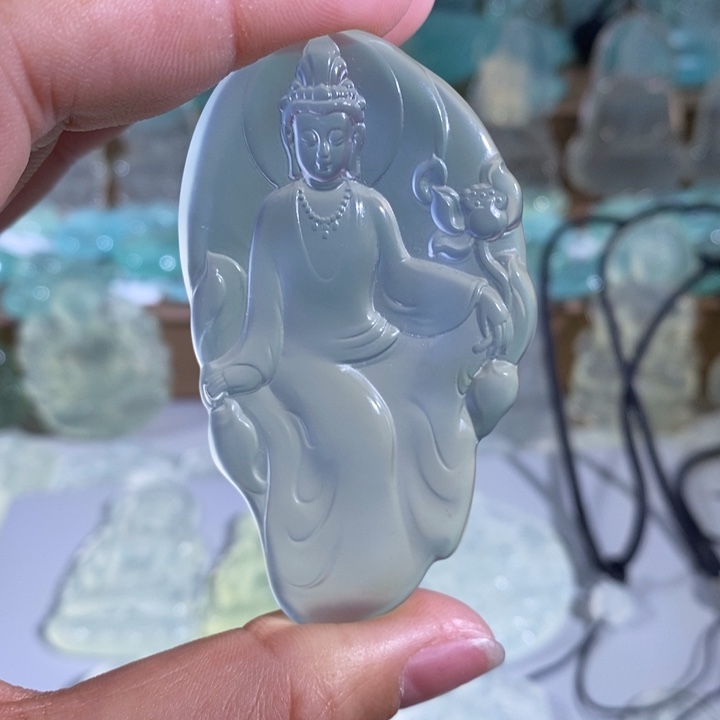 岫玉吊坠未镶嵌小****哥吊坠