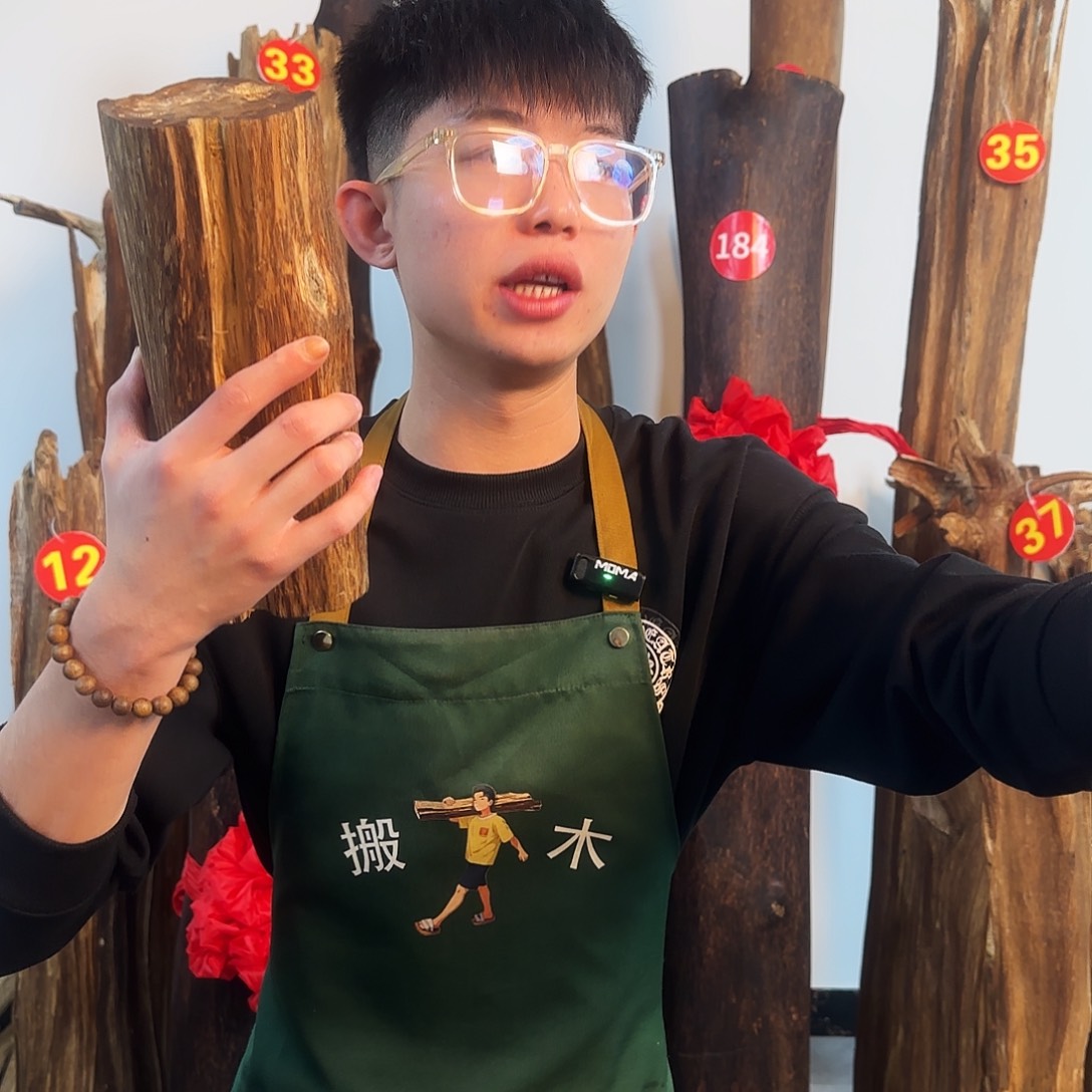 沉香摆件天然沉香原木摆件➕底座