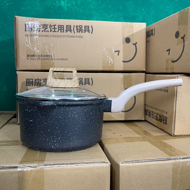 卡家·EW系列20cm大口径不粘麦饭石辅食奶锅