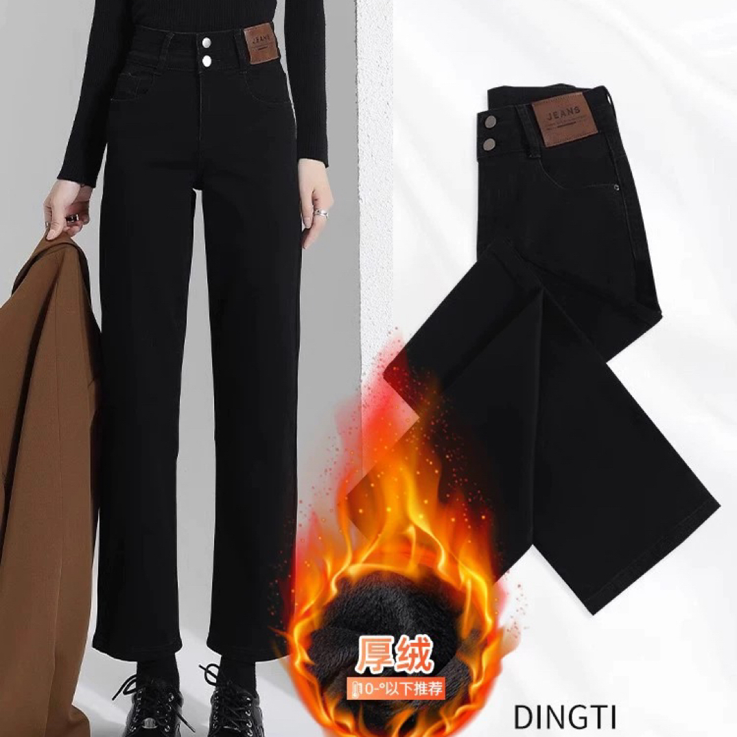 393#加绒加厚高腰弹力九分烟管裤（8088#8016#141#）