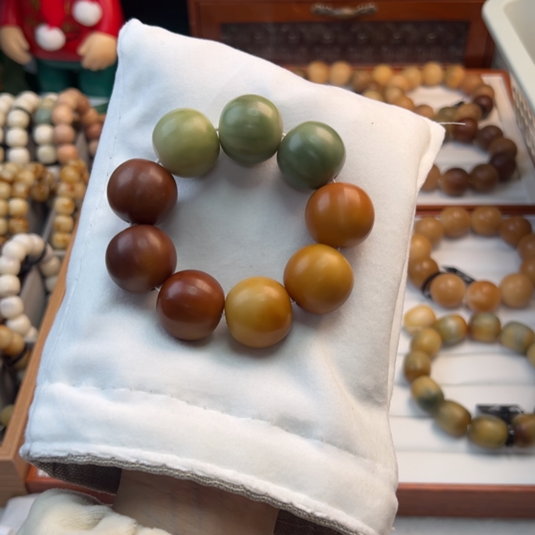 菩提根/象牙果手串别***说卡24苹果干磨定制不退不换微瑕