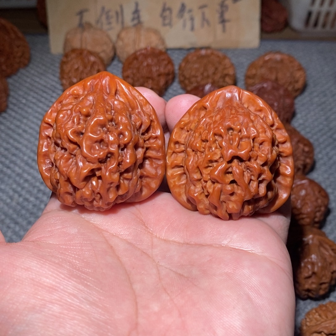 把件文玩核桃45官帽