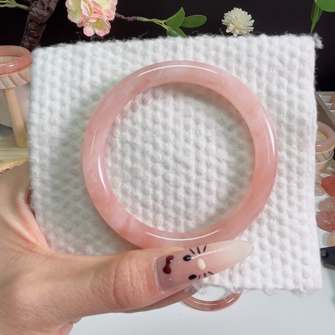 小***兰石英质玉未镶嵌手镯