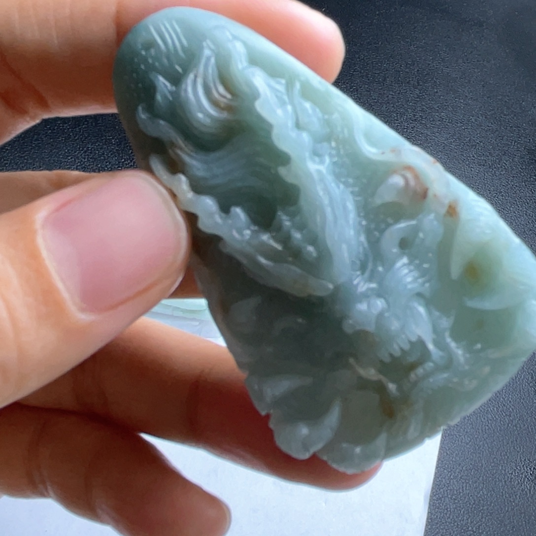 定制翡翠未镶嵌翡翠吊坠