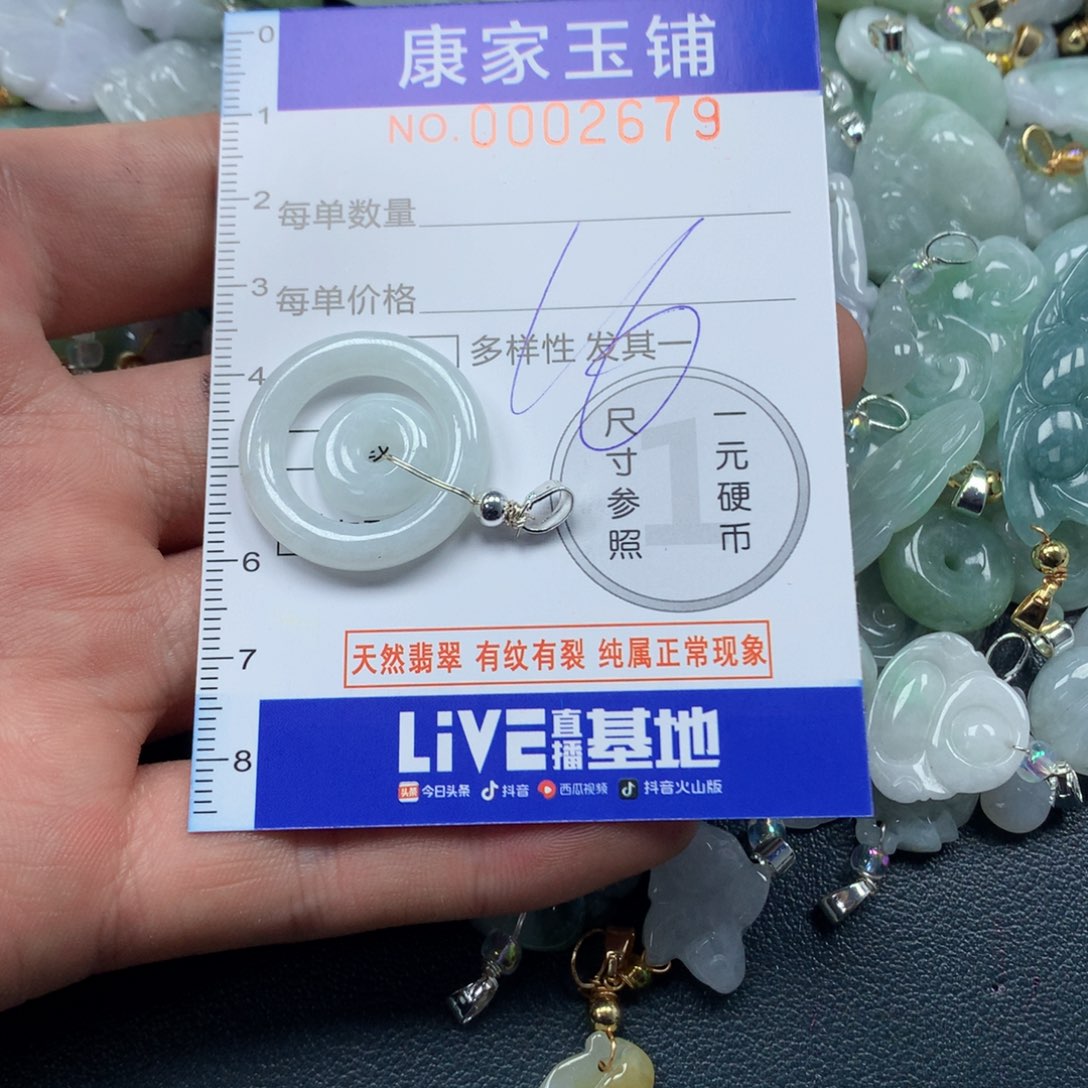 颈饰未镶嵌翡翠v