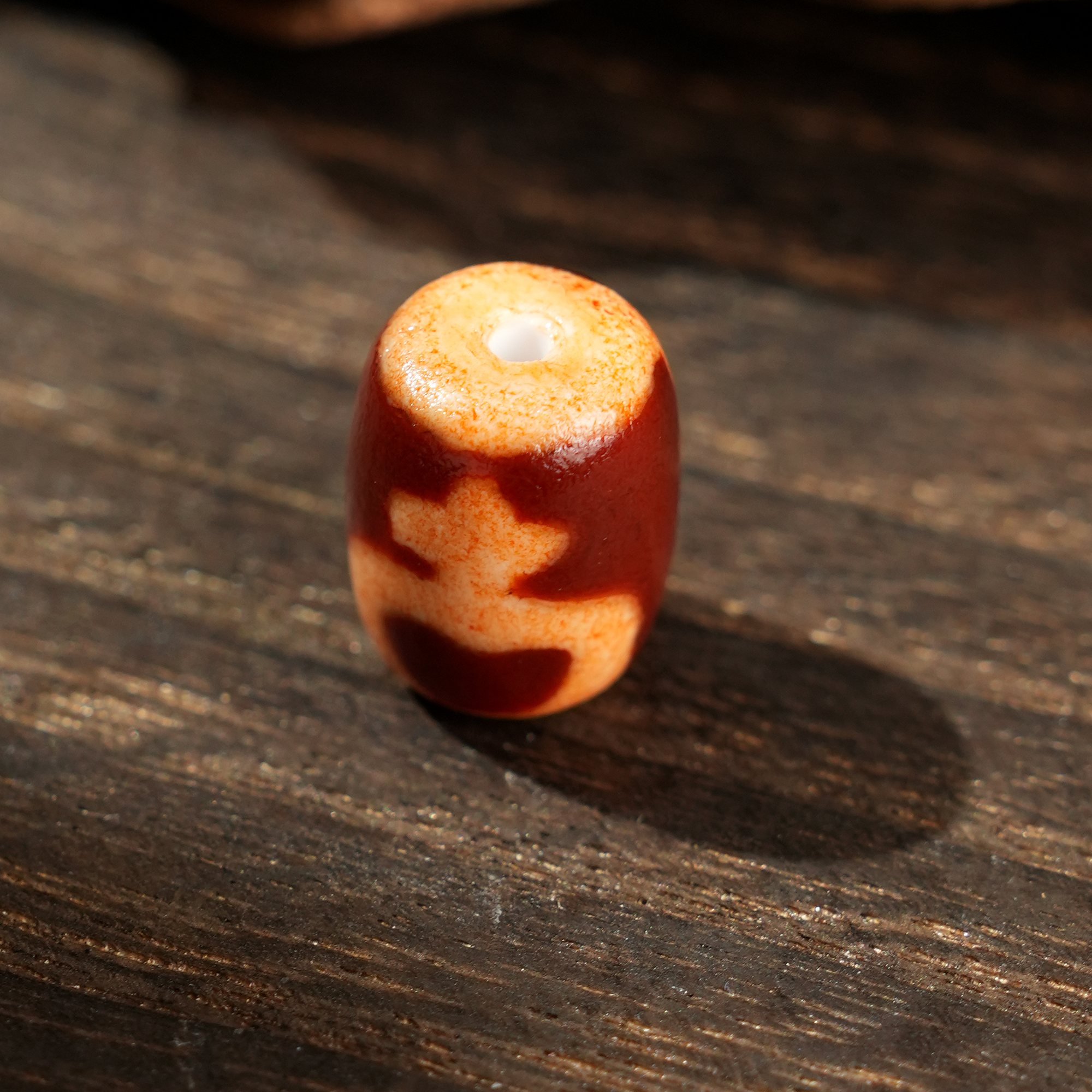 【壹芳珠宝】天然原矿红肉宝瓶/天地/富甲玛瑙单珠11*13mm