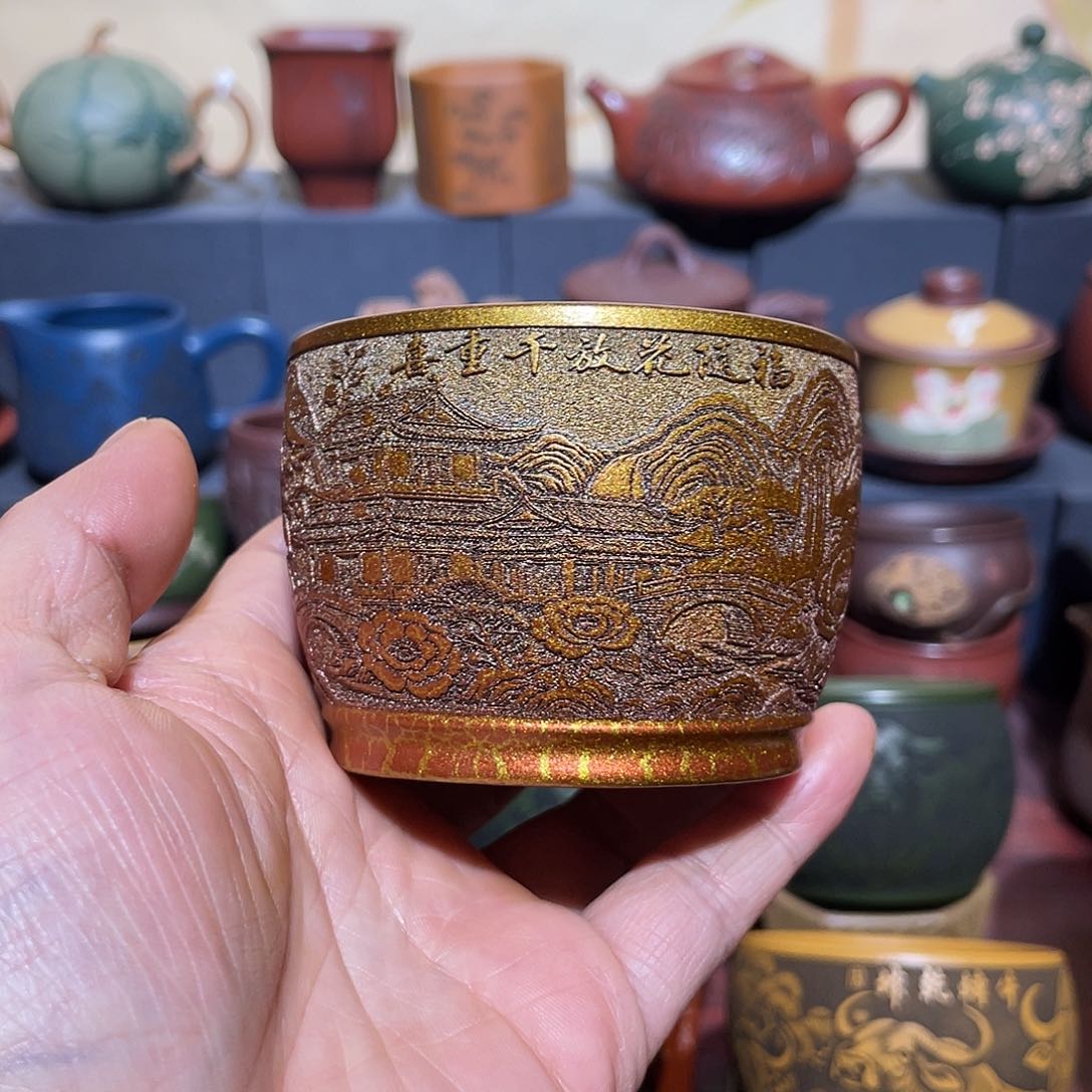 原矿紫砂手工主人杯