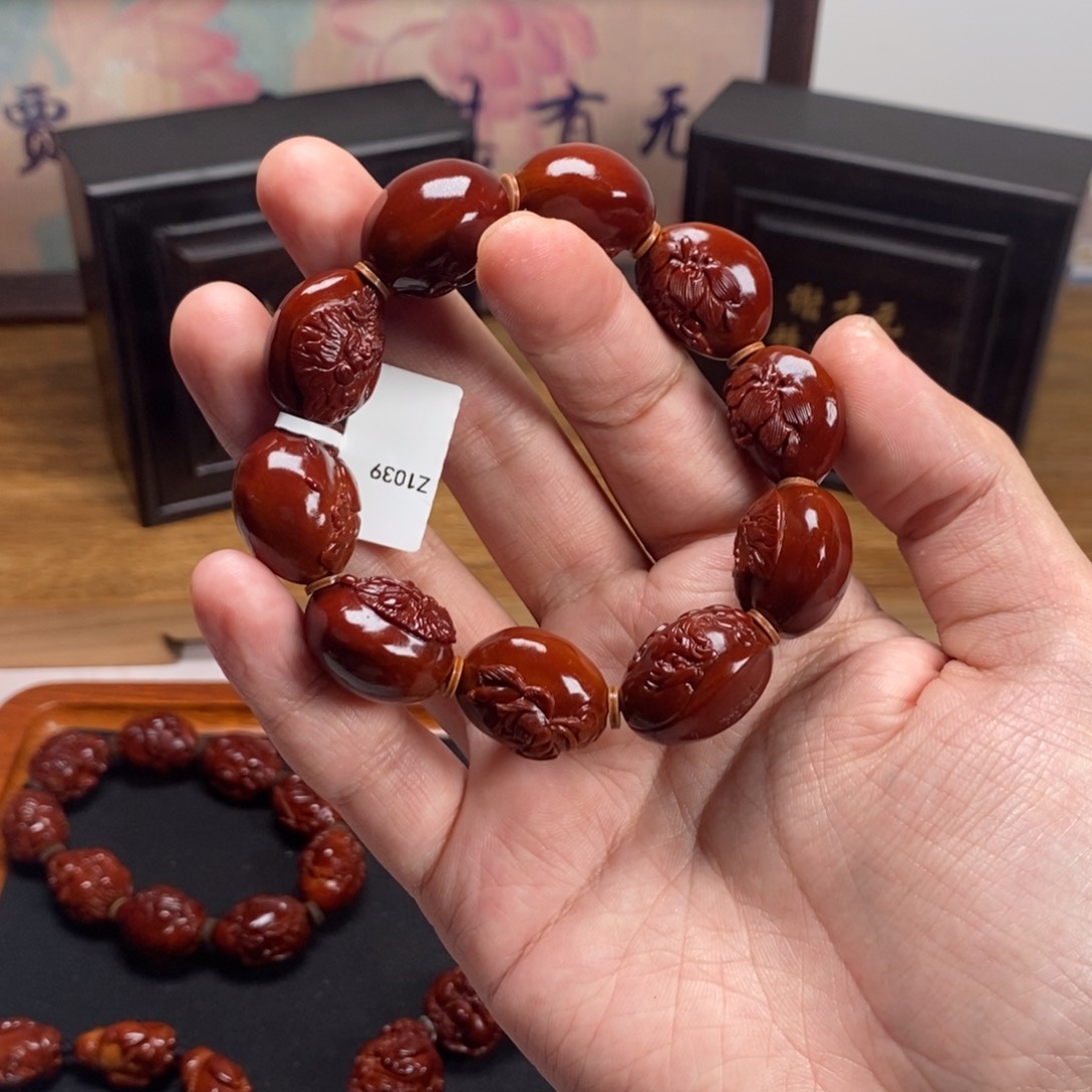 橄榄核手串萬***意z1039表弟回血