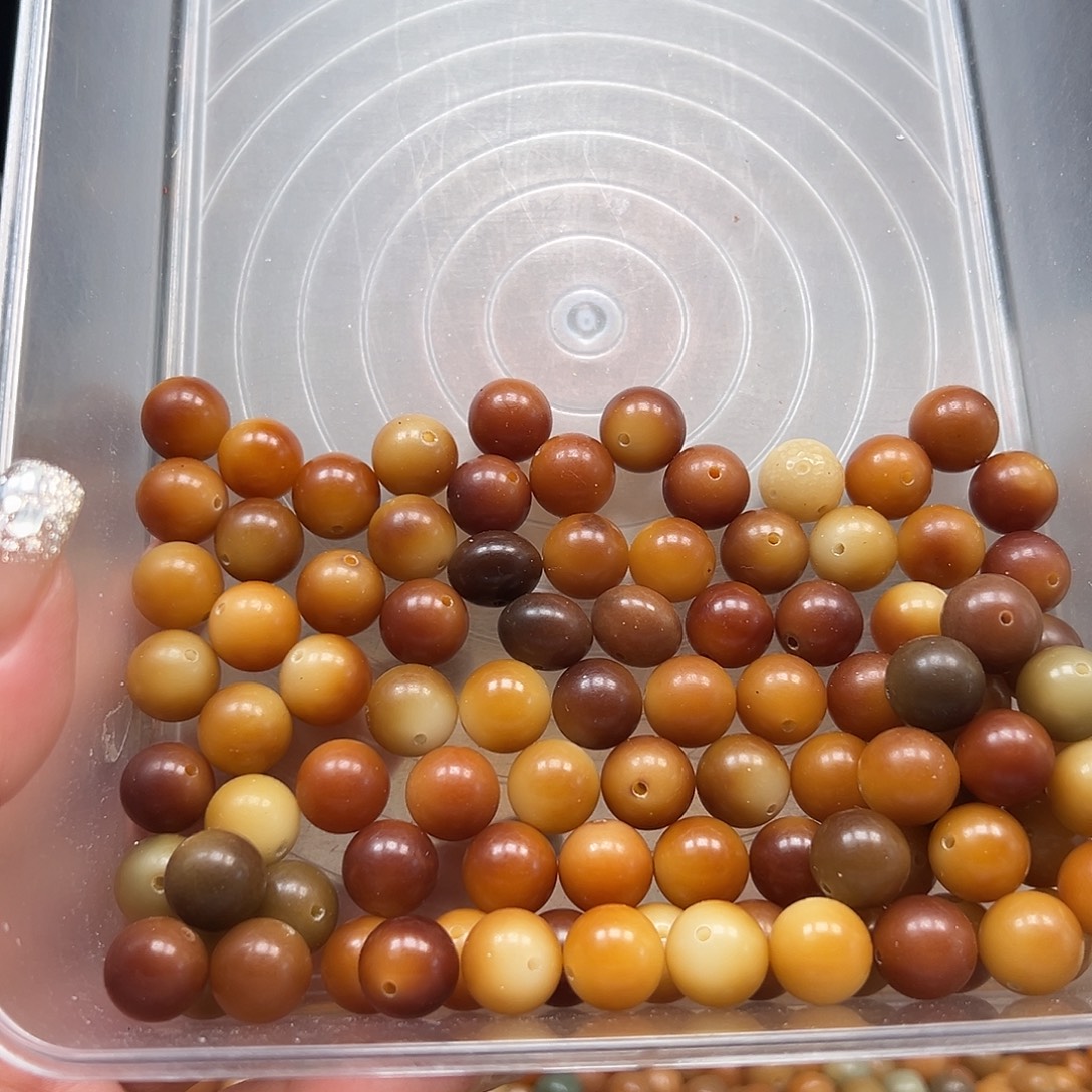 M***h菩提根/象牙果手串微瑕卡13非料虎破圆90颗