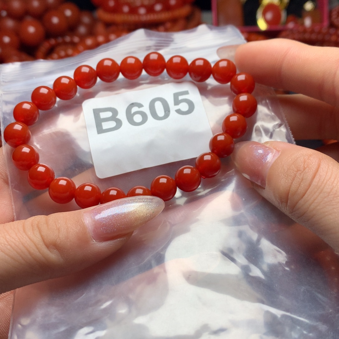 可***无南红玛瑙未镶嵌手链