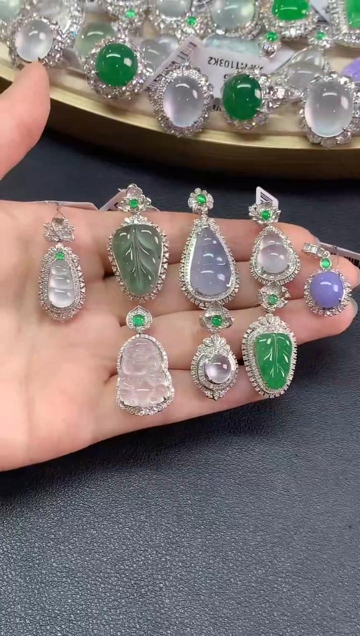 【彩虹盘】翡翠-18K金-多样性发一件-JZ005|CXQ21