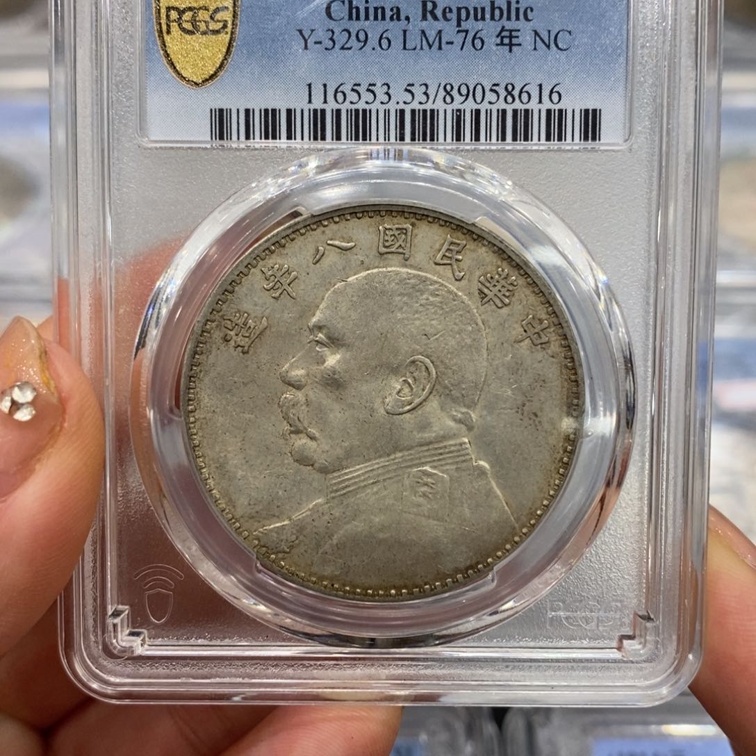 银pcgs评级八年大头银币