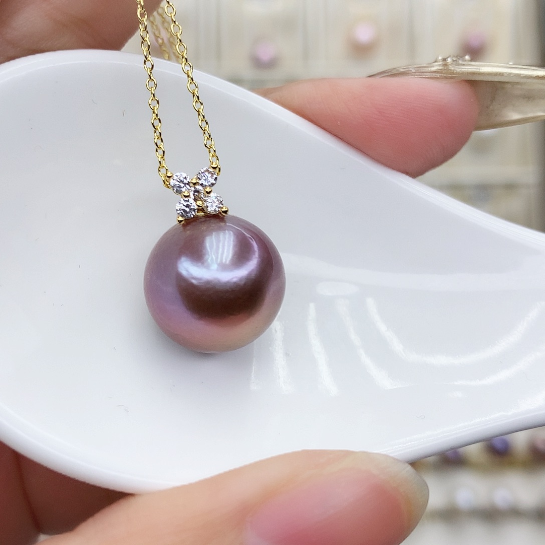 淡水珍珠吊坠(赠链)合金