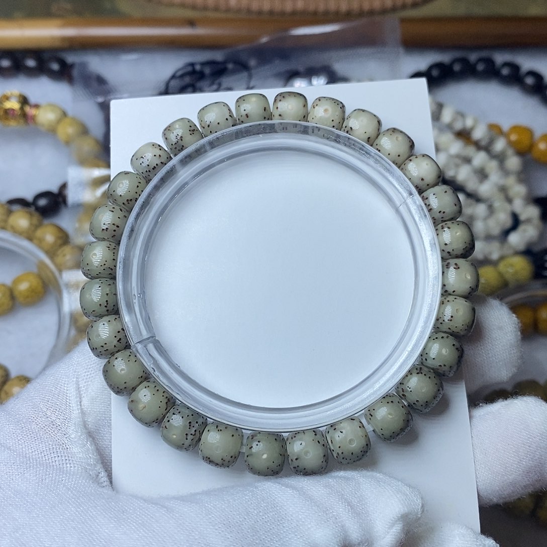 星月菩提手串87灰冰大眼特价