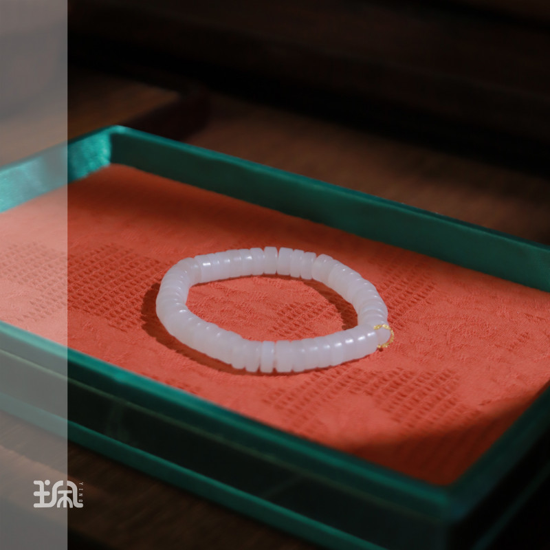 云词|和田玉*手串*18K金镶嵌XYC24041710多样性发其一