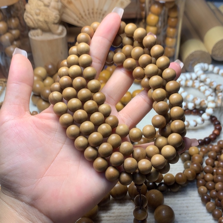 檀香木手串/手链老山檀香1.0多圈