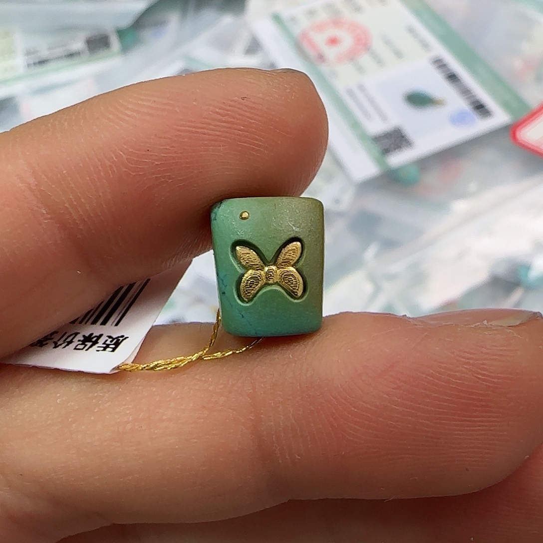 绿松石珠宝半成品未镶嵌