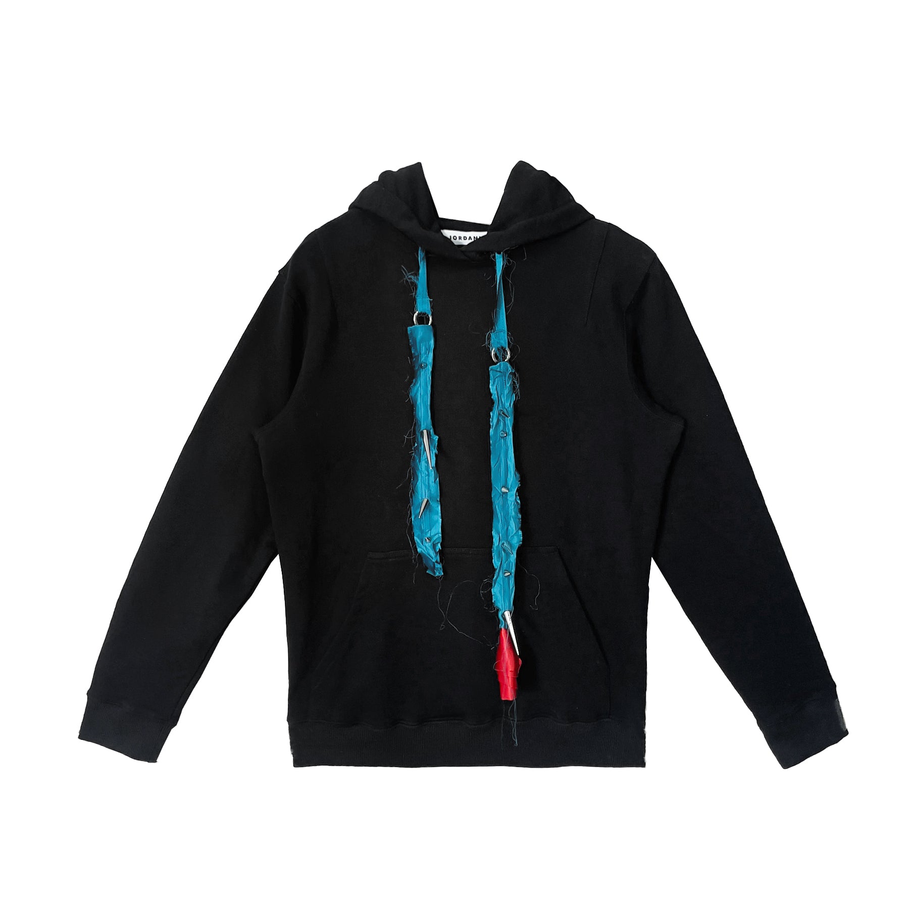 JORDANLUCA 抽绳装饰帽衫 黑色