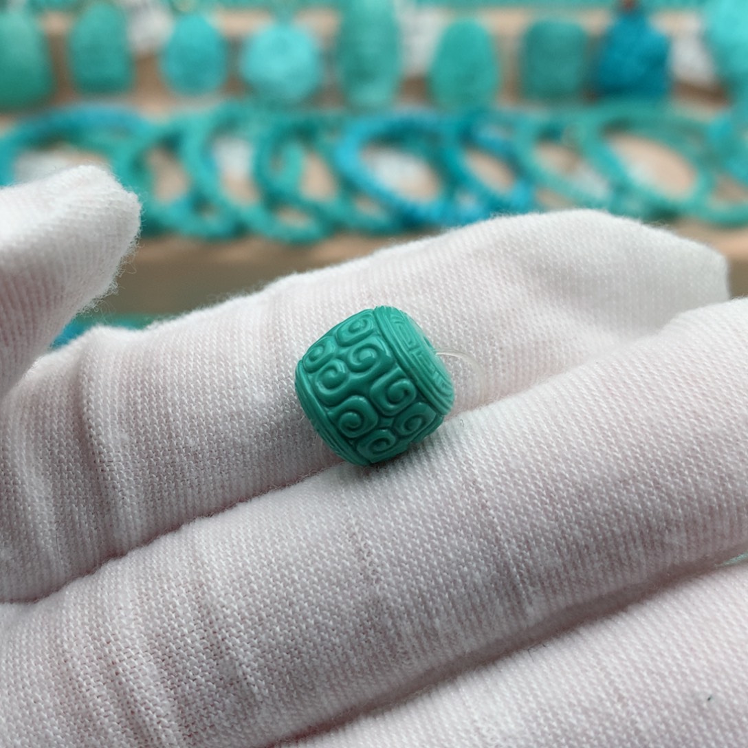 绿松石未镶嵌珠宝奇石10.5mm