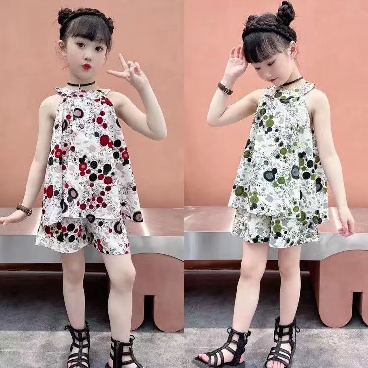 女童背心套装2025夏季新款洋气套装B1927