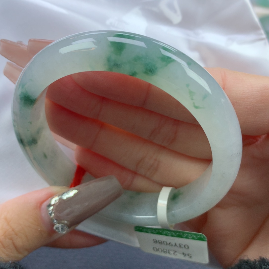 翡翠手镯未镶嵌54.5正圈