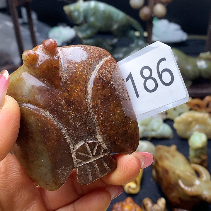 和田玉未镶嵌车挂