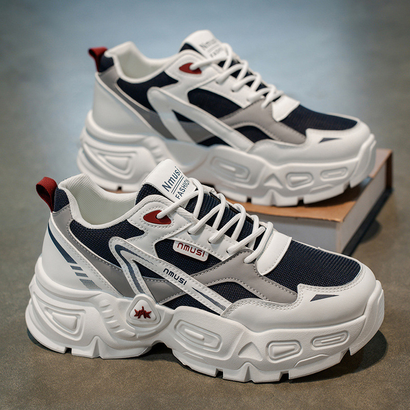 骄男鞋秋季透气网面鞋款厚底增高运动RY101