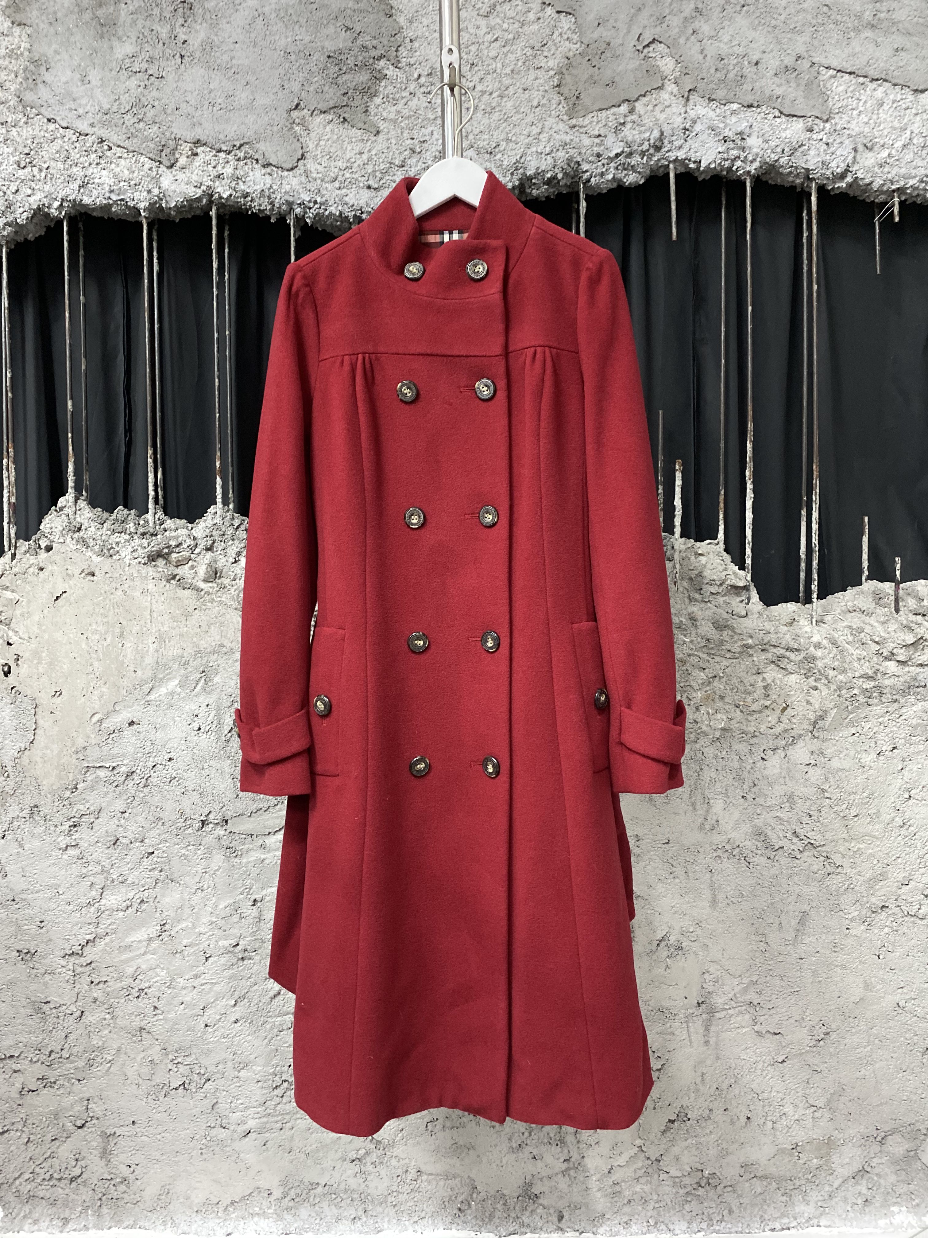 99新 BURBERRY/博柏利 双排扣大衣/38码