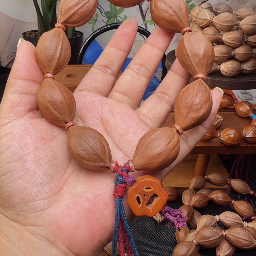 法***利橄榄核手串梅林铁核去霜鲨鱼背20*31