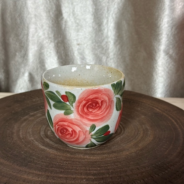 老陶泥高温釉下彩葫芦杯水杯咖啡杯