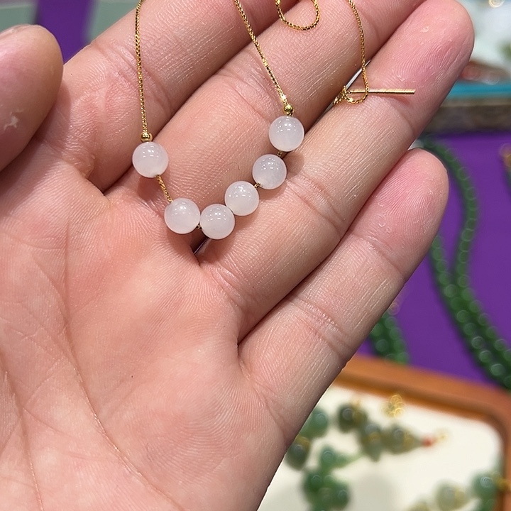 和田玉银S925镶嵌颈饰