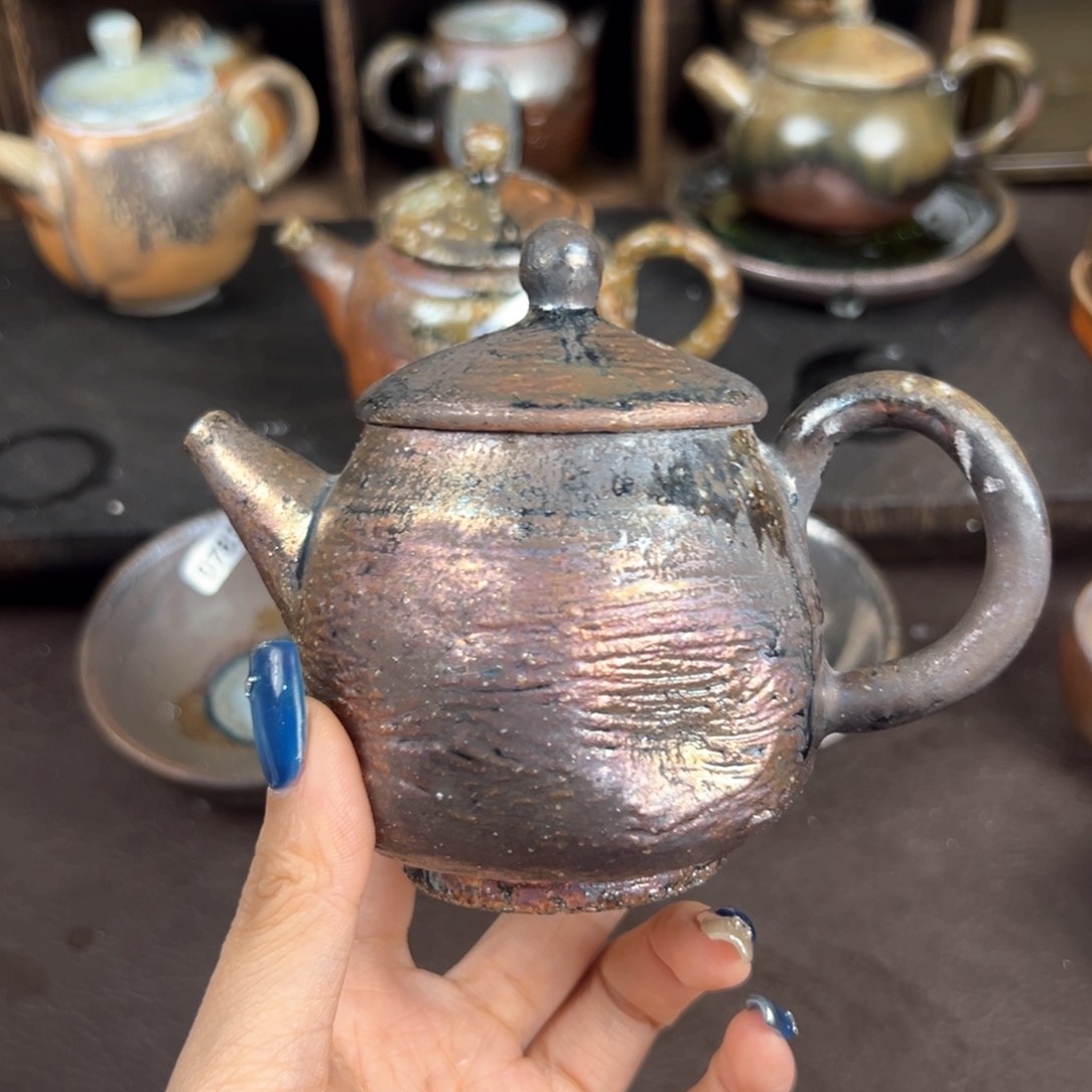 杯柴烧茶器铁胎壶