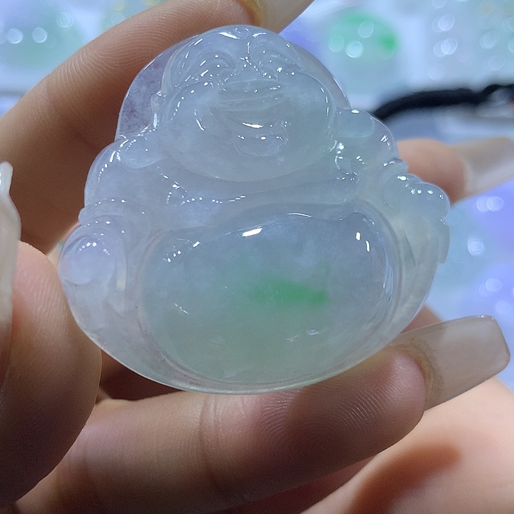 艳***玲翡翠未镶嵌颈饰天然翡翠A货吊坠